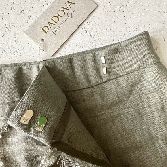 Padova linen skirt lluvia de orquídeas with pockets. size Medium10. Summer skirt - Picture 7 of 16